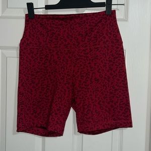 ❤️Red Leopard Print Bike Shorts❤️